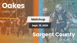Matchup: Oakes vs. Sargent County 2020