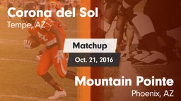 Matchup: Corona del Sol High vs. Mountain Pointe  2016