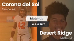 Matchup: Corona del Sol High vs. Desert Ridge  2017