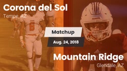 Matchup: Corona del Sol High vs. Mountain Ridge  2018