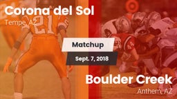 Matchup: Corona del Sol High vs. Boulder Creek  2018