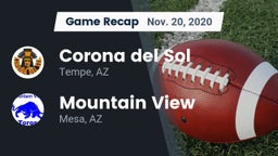 Recap: Corona del Sol  vs. Mountain View  2020