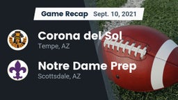 Recap: Corona del Sol  vs. Notre Dame Prep  2021