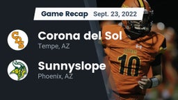 Recap: Corona del Sol  vs. Sunnyslope  2022
