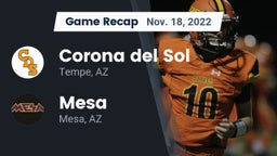Recap: Corona del Sol  vs. Mesa  2022