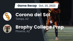 Recap: Corona del Sol  vs. Brophy College Prep  2023