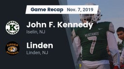 Recap: John F. Kennedy  vs. Linden  2019