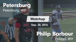 Matchup: Petersburg vs. Philip Barbour  2016