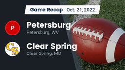 Recap: Petersburg  vs. Clear Spring  2022