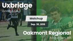 Matchup: Uxbridge vs. Oakmont Regional  2016