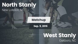 Matchup: North Stanly High Sc vs. West Stanly  2016