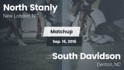 Matchup: North Stanly High Sc vs. South Davidson  2016