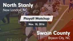 Matchup: North Stanly High Sc vs. Swain County  2016