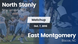 Matchup: North Stanly High Sc vs. East Montgomery  2016
