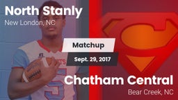 Matchup: North Stanly High Sc vs. Chatham Central  2017