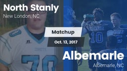 Matchup: North Stanly High Sc vs. Albemarle  2017