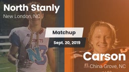Matchup: North Stanly High Sc vs. Carson  2019