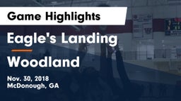 Eagle's Landing  vs Woodland  Game Highlights - Nov. 30, 2018