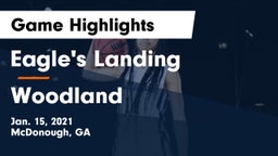 Eagle's Landing  vs Woodland  Game Highlights - Jan. 15, 2021