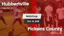 Matchup: Hubbertville vs. Pickens County  2016