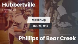 Matchup: Hubbertville vs. Phillips of Bear Creek 2016