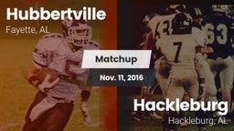 Matchup: Hubbertville vs. Hackleburg  2016