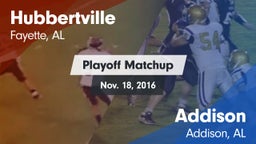 Matchup: Hubbertville vs. Addison  2016