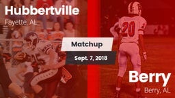 Matchup: Hubbertville vs. Berry  2018