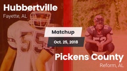 Matchup: Hubbertville vs. Pickens County  2018