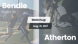 Matchup: Bendle vs. Atherton 2017