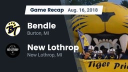 Recap: Bendle  vs. New Lothrop  2018