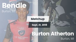 Matchup: Bendle vs. Burton Atherton   2018