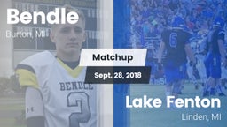 Matchup: Bendle vs. Lake Fenton  2018