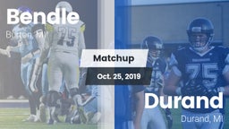Matchup: Bendle vs. Durand  2019