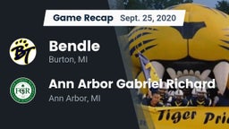 Recap: Bendle  vs. Ann Arbor Gabriel Richard  2020