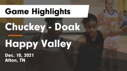 Chuckey - Doak  vs Happy Valley   Game Highlights - Dec. 10, 2021