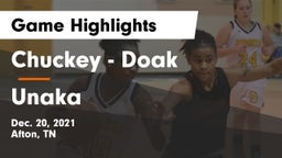 Chuckey - Doak  vs Unaka  Game Highlights - Dec. 20, 2021