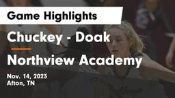 Chuckey - Doak  vs Northview Academy Game Highlights - Nov. 14, 2023