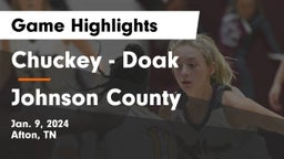 Chuckey - Doak  vs Johnson County  Game Highlights - Jan. 9, 2024