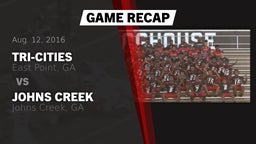Recap: Tri-Cities  vs. Johns Creek  2016