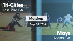 Matchup: Tri-Cities vs. Mays  2016
