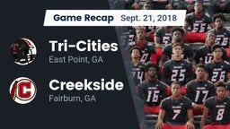 Recap: Tri-Cities  vs. Creekside  2018