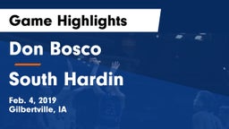 Don Bosco  vs South Hardin  Game Highlights - Feb. 4, 2019