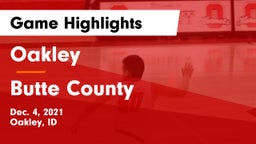 Oakley  vs Butte County  Game Highlights - Dec. 4, 2021