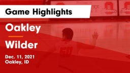 Oakley  vs Wilder  Game Highlights - Dec. 11, 2021