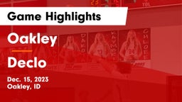 Oakley  vs Declo  Game Highlights - Dec. 15, 2023