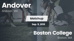 Matchup: Andover  vs. Boston College  2016