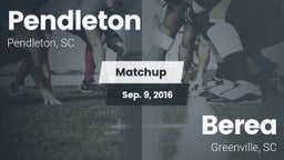 Matchup: Pendleton vs. Berea  2016