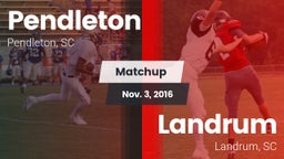Matchup: Pendleton vs. Landrum  2016
