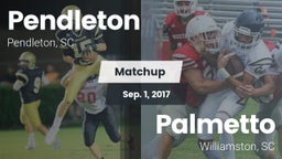Matchup: Pendleton vs. Palmetto  2017